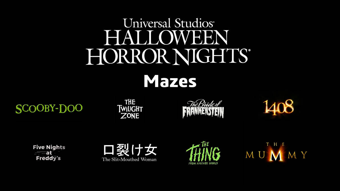 Halloween Horror Nights 2025 Mazes Hollywood