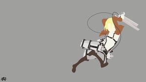 Annie Leonhart (AoT) Minimalist Wallpaper