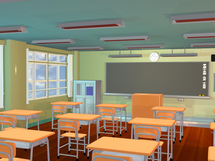 Anime Background - Classroom II by FireSnake666 on DeviantArt