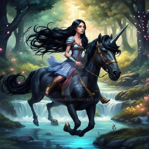 Jennifer and her unicorn