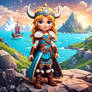 Cute Little Viking Princess