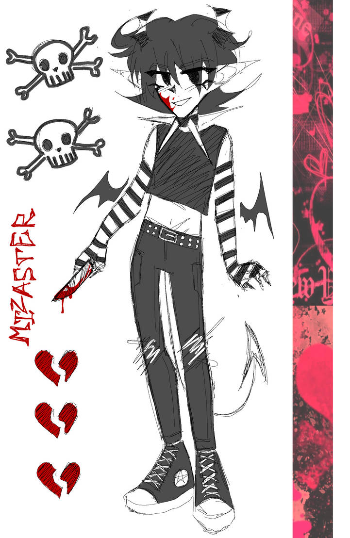 Emo Character Rig tried emo style by mizasterR on DeviantArt