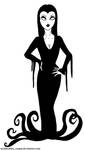 Morticia Addams- Just Draw 2016 05.10 by FideDraws