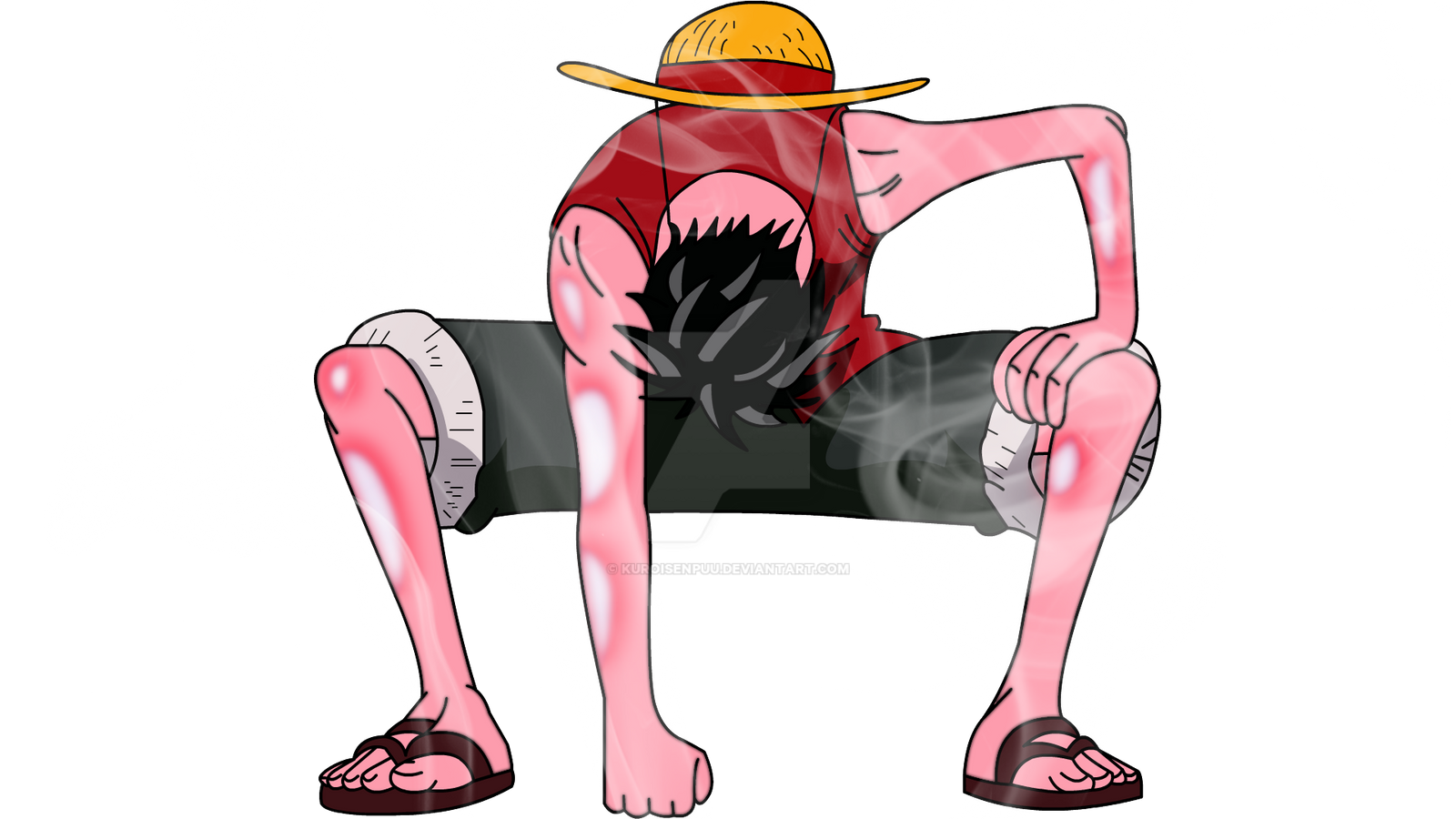 Luffy Gear 2nd by KuroiSenpuu on DeviantArt