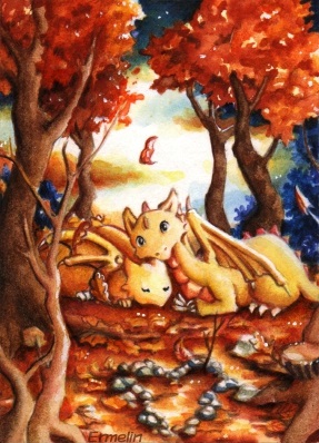 Golden Dragons by Ermelin