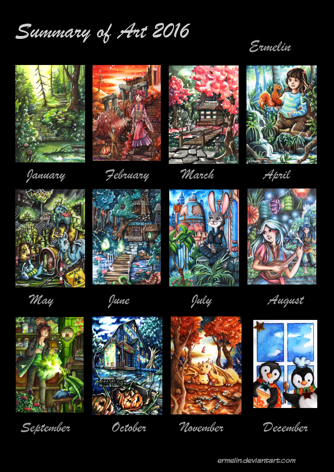 Summary of Art 2016 by Ermelin