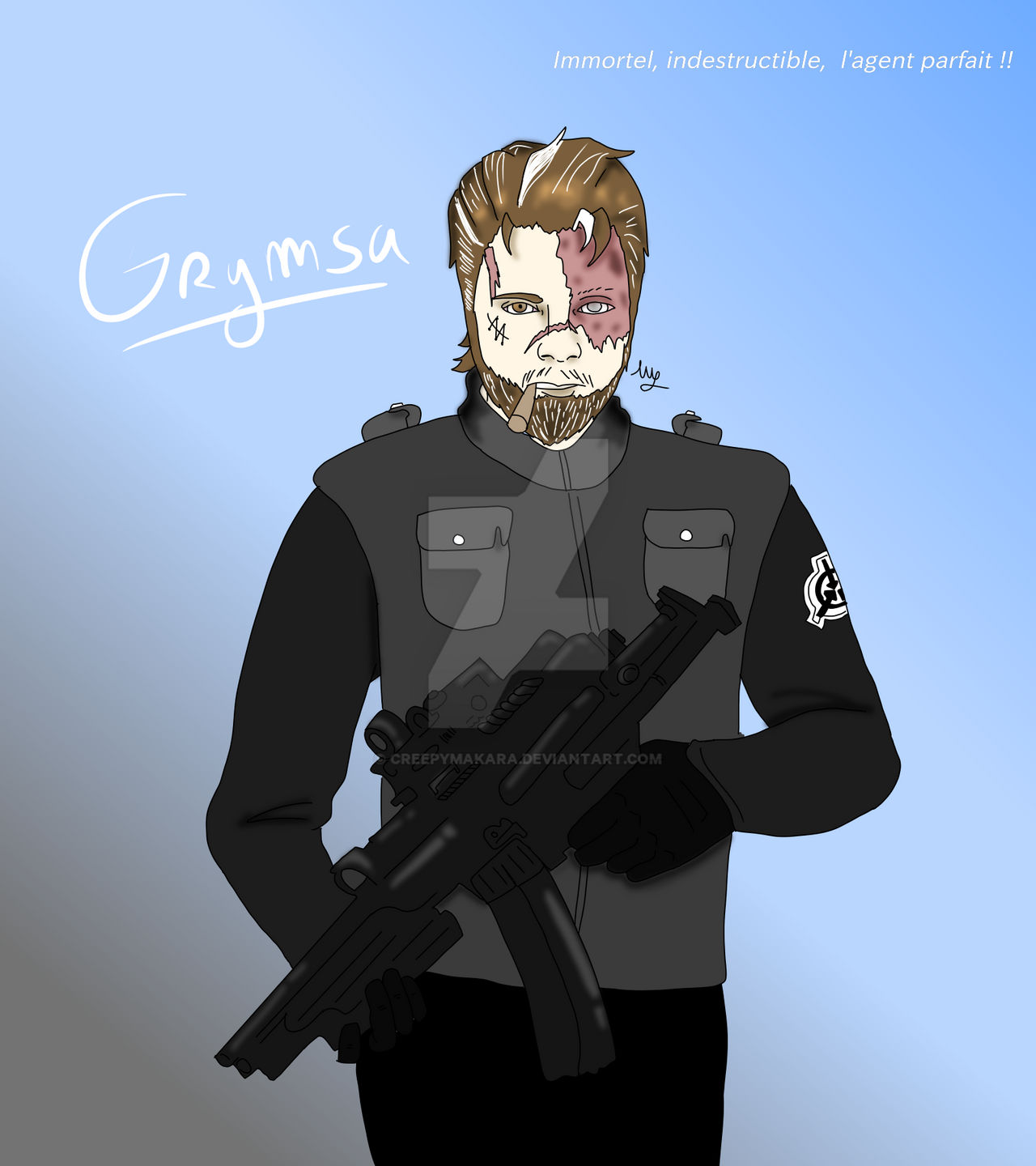 Grymsa SCP member fusion by me CM by CreepyMakara on DeviantArt