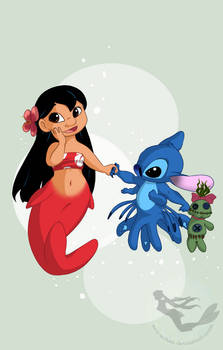 Chibi Mermaid Lilo - Ohana