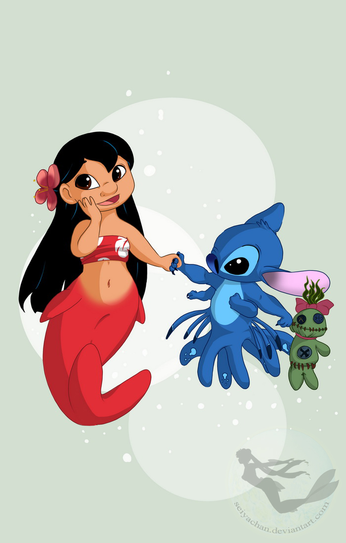 Chibi Mermaid Lilo - Ohana