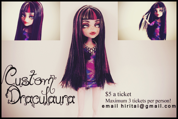 OOAK Draculaura RAFFLE-LOTTERY