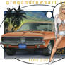 LOVE 2 69 fantasy auto pinup art by Greg Andrews