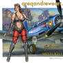 MISSI KILLA Warbird Pinup Art Greg Andrews artist
