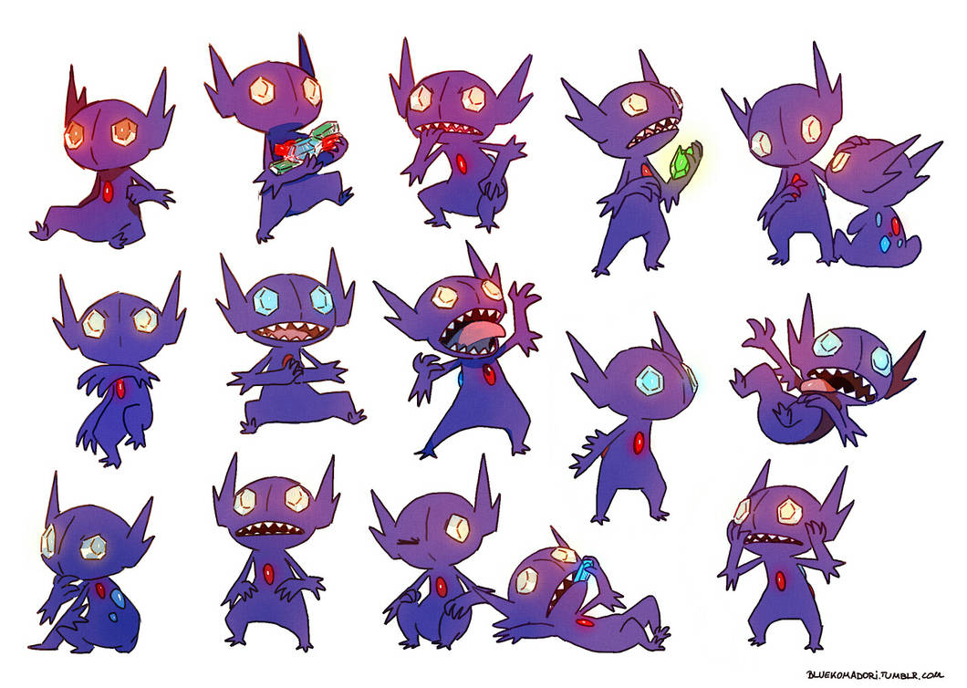 Sableye Rake Sableye by bluekomadori on DeviantArt