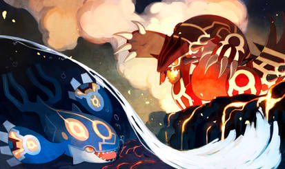 Kyogre and Groudon