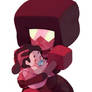 Garnet with baby Steven