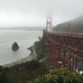 GG Bridge in the rain