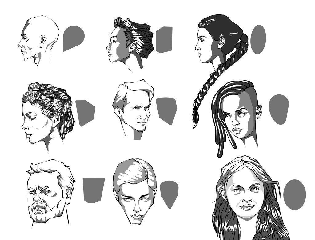 Character face types by Biekte on DeviantArt