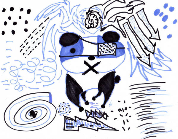 Panda Brain Exploding panda explode by ninjajeri on DeviantArt