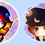 Kill la Kill Button Set