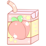 Peach Milk ((Acrylic Keychain Design))