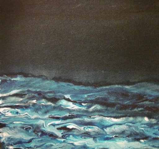 Sea at Night 6 x 6