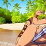 Menace . Queen's Blade . Beach . Wallpaper