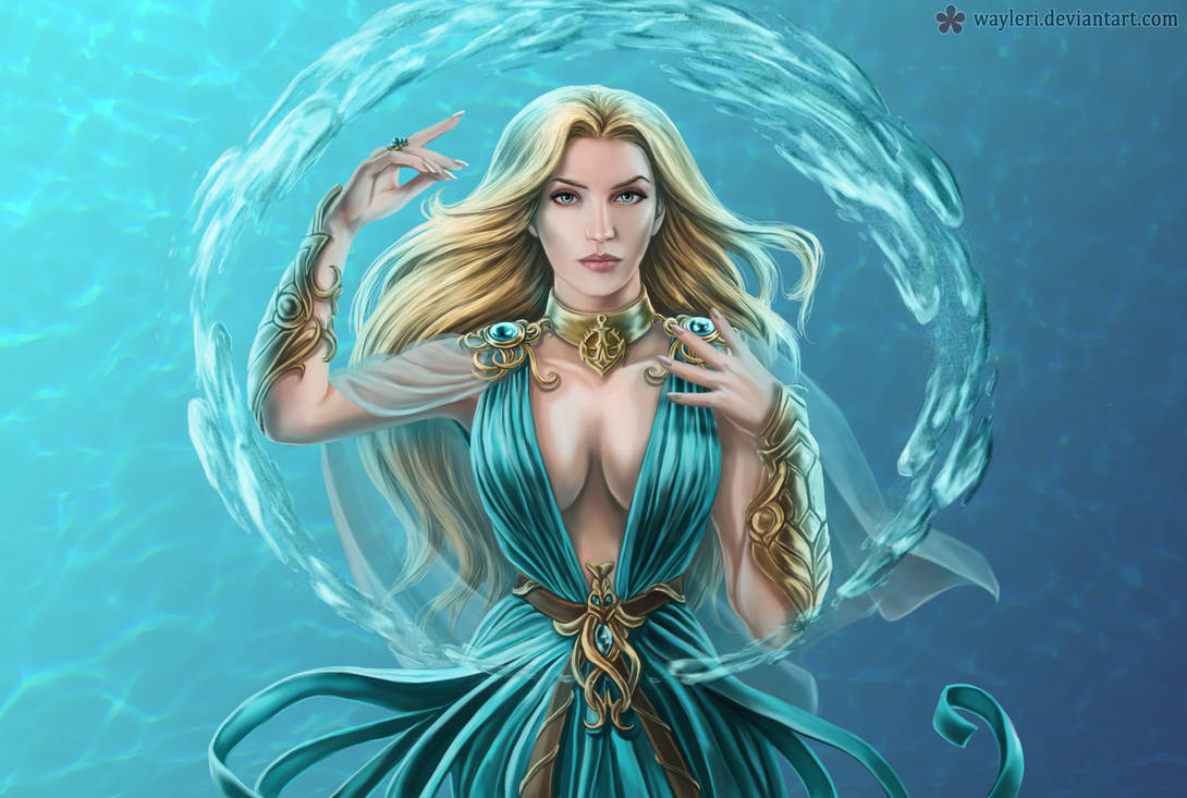 Женские имена вода. Морская богиня Амфитрита. Богиня воды Амфитрита. Калипсо богиня. Тефида богиня.