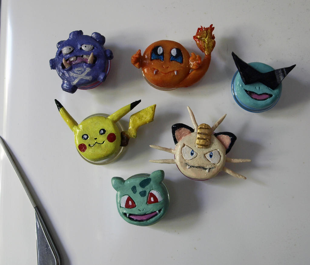 Pokemon Magnet Rings Pokemon Magnets by Gruliette on DeviantArt