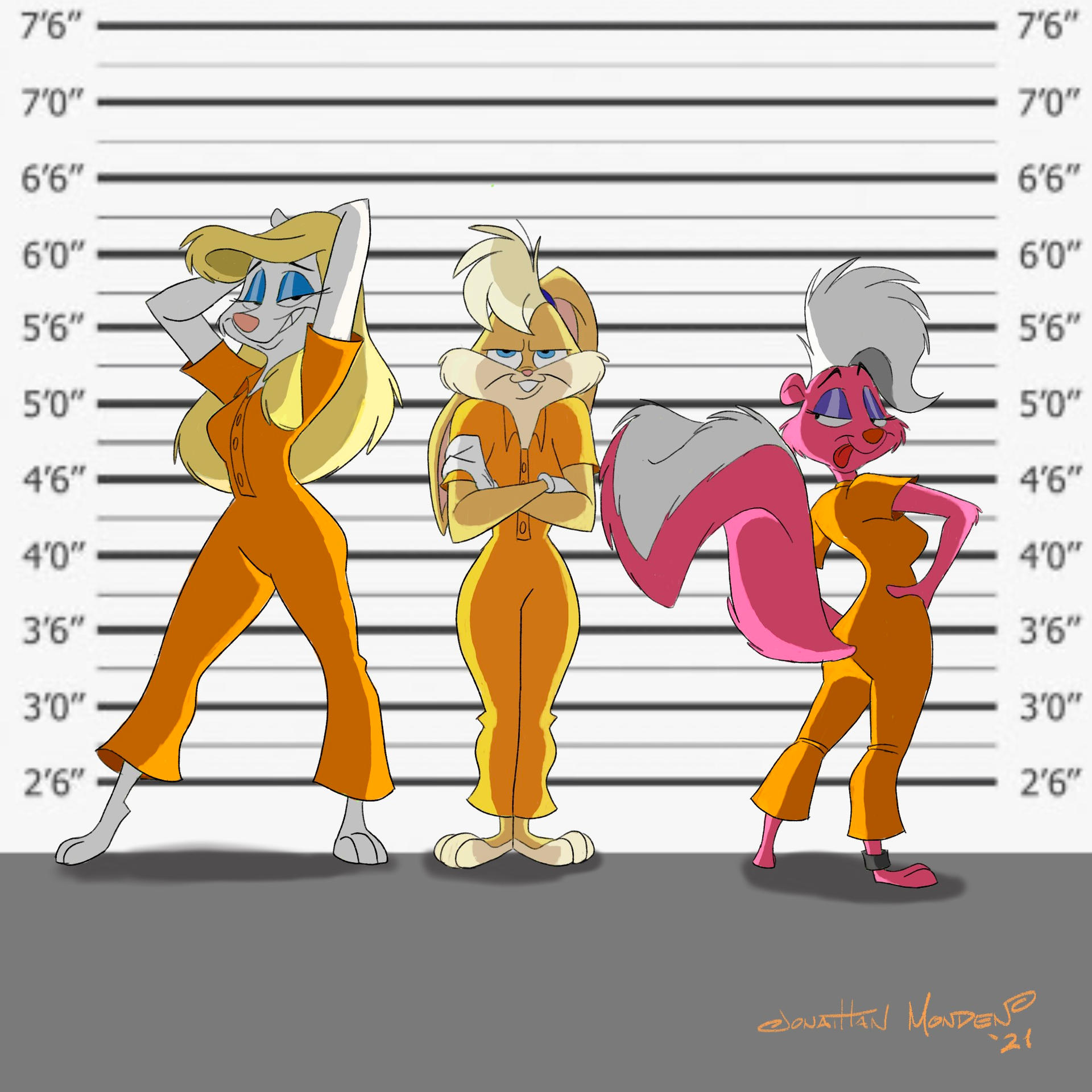 Looney Mugshot (NOT MY ART) by land24 on DeviantArt