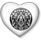 Wolf Pack Logo Heart Icon