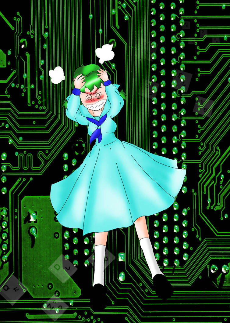 Computer Freakout Finished by princessofvernon on DeviantArt
