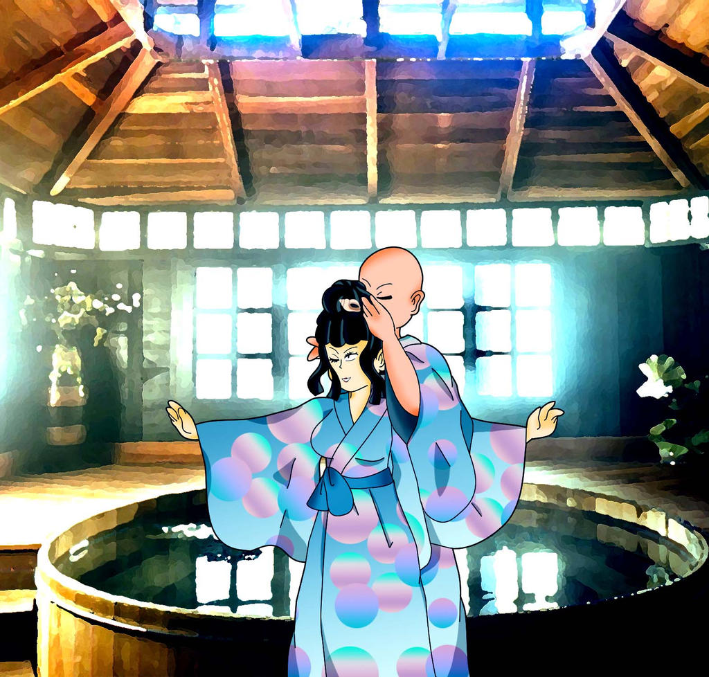 Hot Spring Moment by princessofvernon on DeviantArt