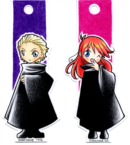 Ginny and Draco bookmarks