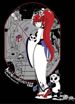 Anime Weekend Atlanta 2012 T-shirt Design (AWA)