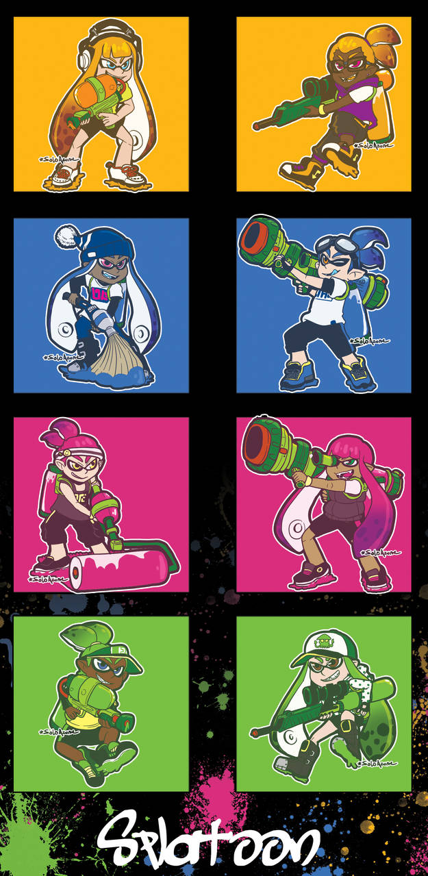 Splatoon Inkling acrylic charms by SoloAzume on DeviantArt