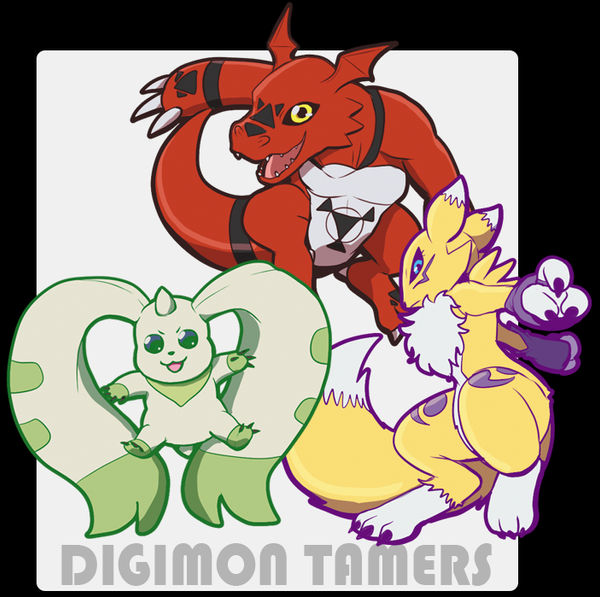 Digimon Tamers acrylic charms