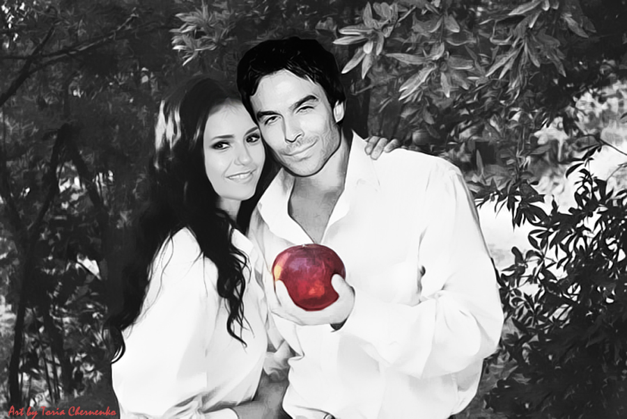 wallpapers Delena Fan Art delena by toriachernenko on deviantart