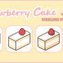 Strawberry Cake Pixel Process