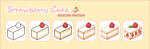 Strawberry Cake Pixel Process by Kiyorin