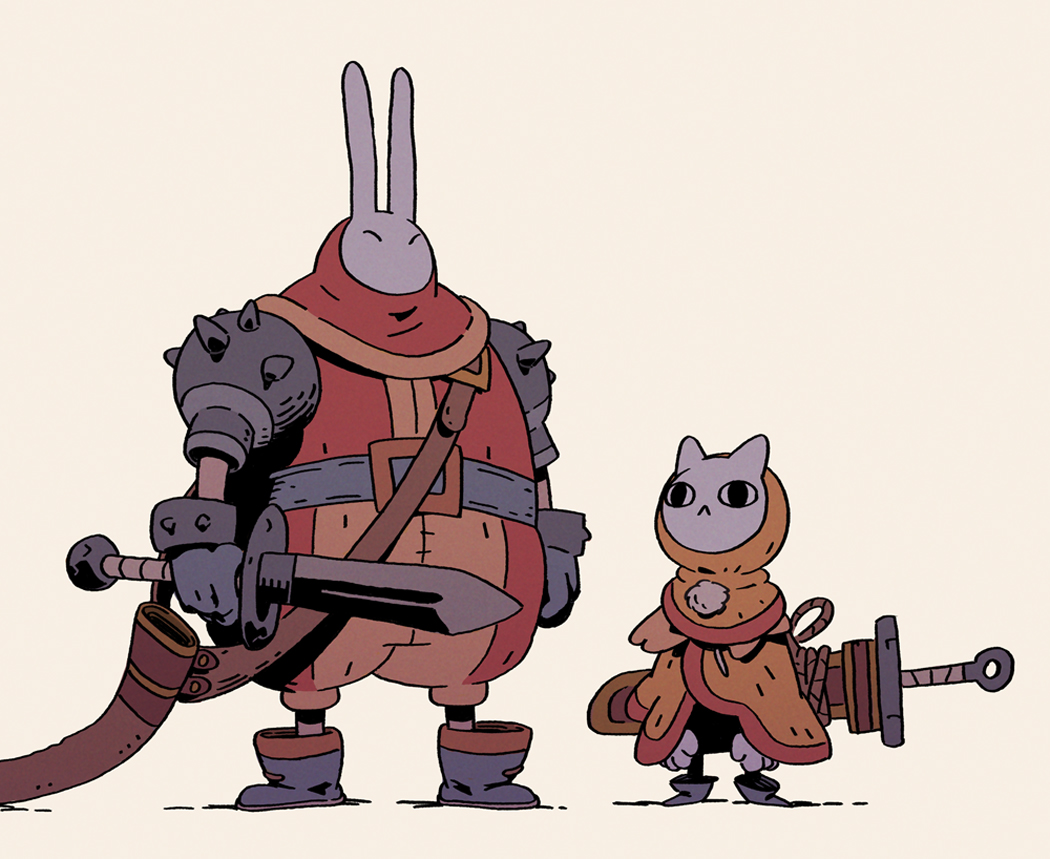 rabbit and cat by varguy on deviantart