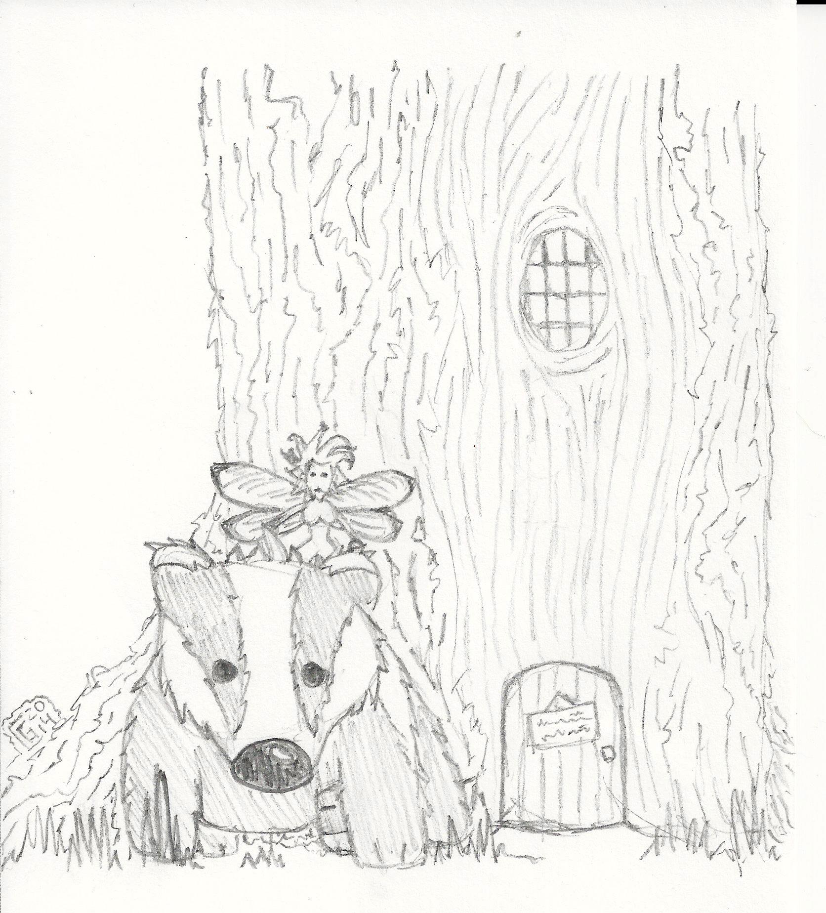 079-365 Badger Rider (sketch) by ChrisGritti on DeviantArt