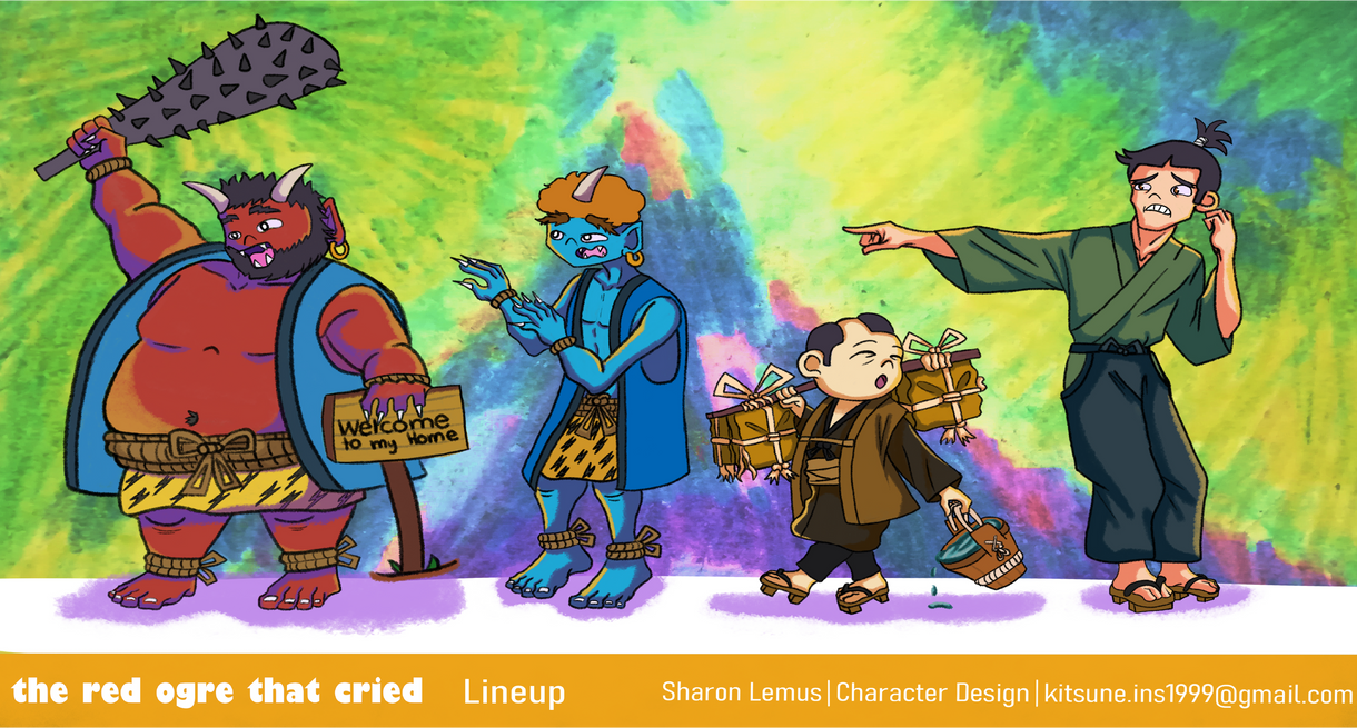 The Red Ogre Who Cried Full Story the red ogre that cried by kitsuneinsilustra on DeviantArt