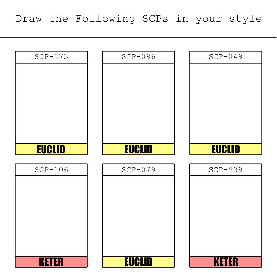 Draw SCPs in your Style 1 (Template) by DrWilsonSCP19 on DeviantArt