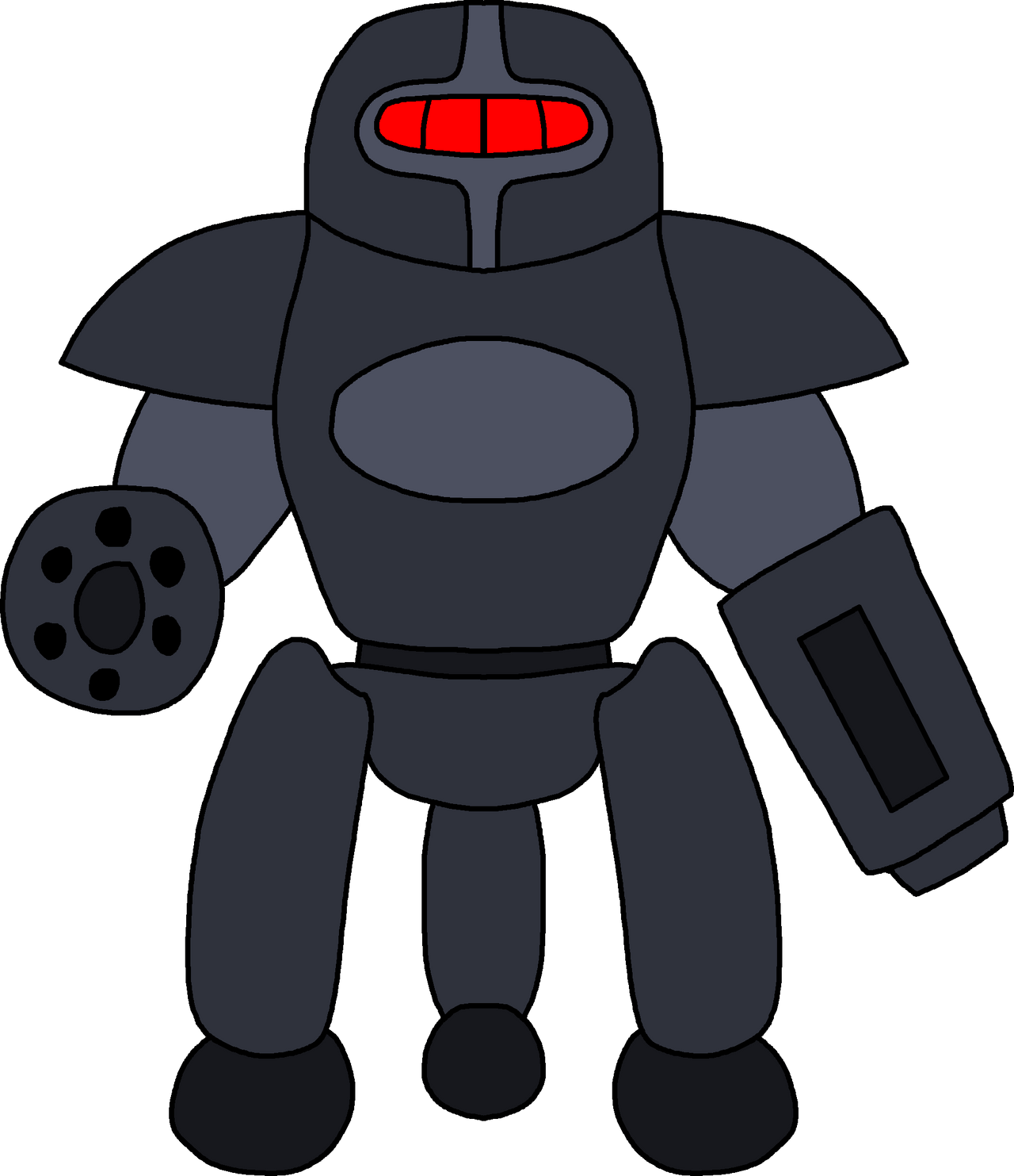 Sentry Bot (Fallout) by DrWilsonSCP19 on DeviantArt