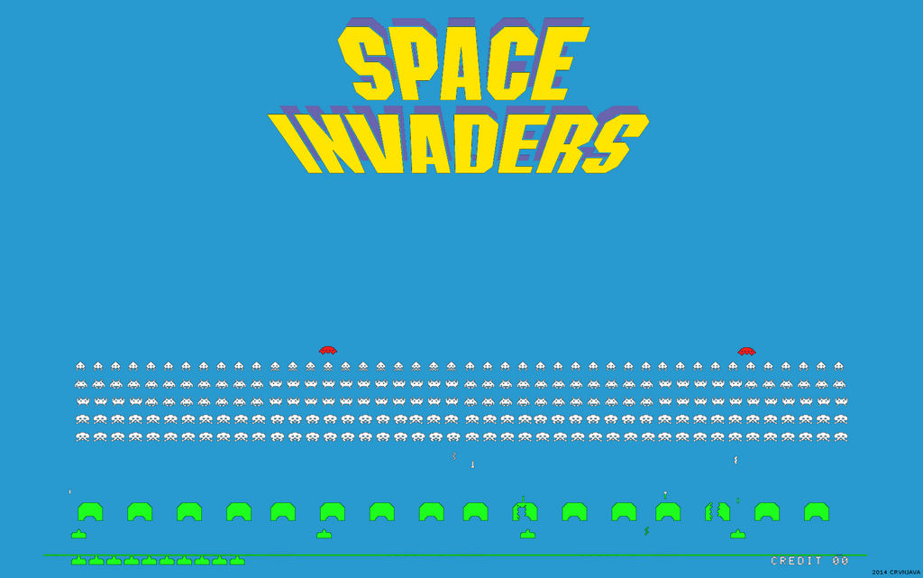 Space Invaders Simple Space Invaders Simple Blue Wallpaper by crvnjava67 on DeviantArt