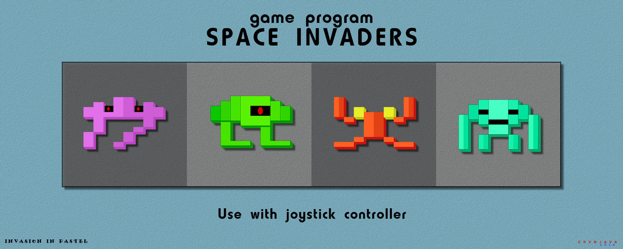 Space Invaders Pastel Invasion by crvnjava67 on DeviantArt