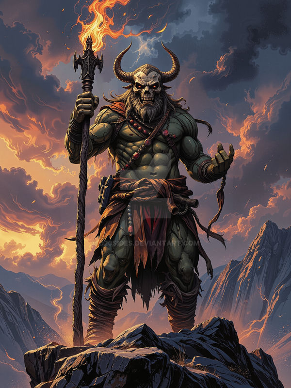 Ancestor Flamecaller. Orc Shaman