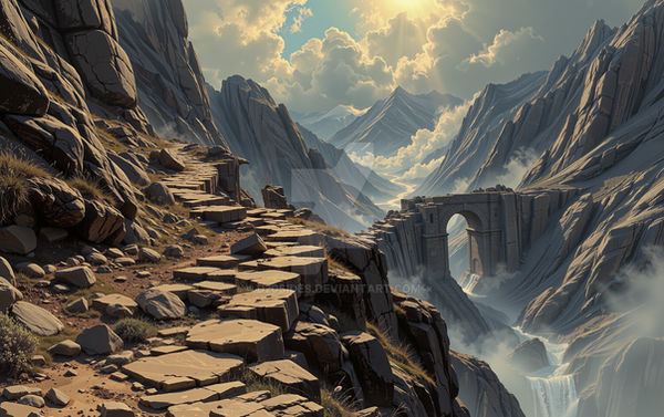 Forgotten Ridge Ground View Path of the Forgotten Peaks by d20sides on DeviantArt