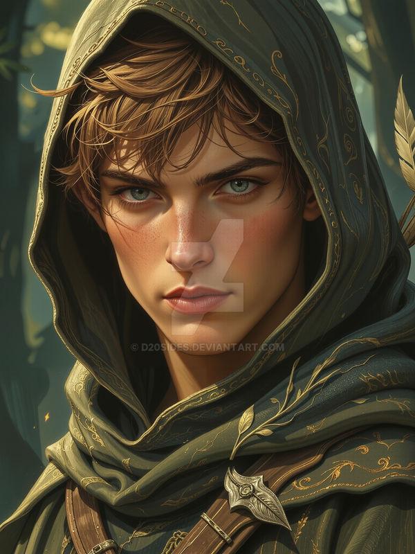 Young Elven Ranger in the Woodland Cloak by d20sides on DeviantArt