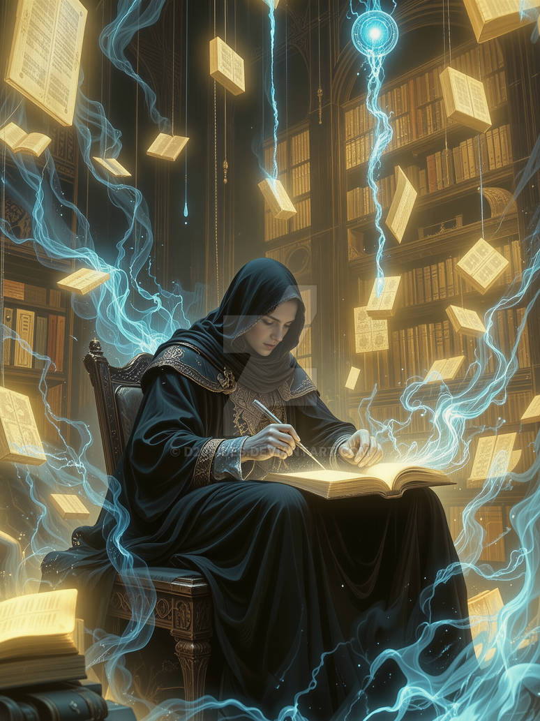Magical Scribe Mystic Scribe of the Arcane Library by d20sides on DeviantArt